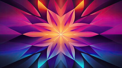 Abstract gradient background with kaleidoscopic patterns