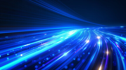 A blue light with a white starburst in the middle