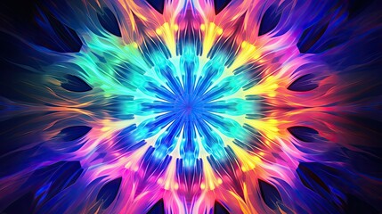 Abstract gradient background with kaleidoscopic patterns