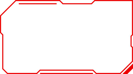 red abstract frames technology futuristic interface hud vector design for ui games.	