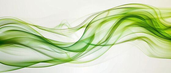 abstract green wave