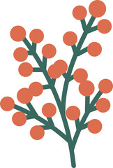 Red flower clipart vector