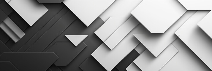 Obraz premium A white background with a lot of triangles and squares