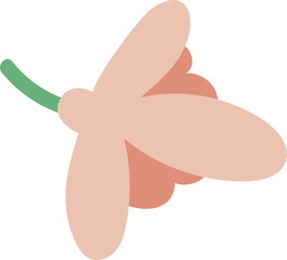 Pink flower clipart vector