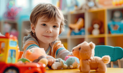 Fototapeta premium The Importance of Play: Educational Toys in Early Learning 