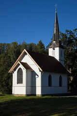Fototapeta na wymiar Wooden church in Elend, Harz District, Saxony-Anhalt, Germany, Europe 