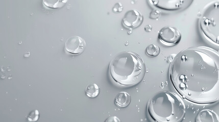 Oil bubbles collagen skin serum. concept skin care cosmetics.