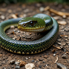 Fototapeta premium snake in the grass