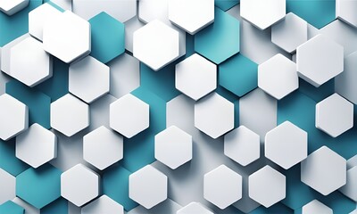 hexagons geometric abstract background with simple hexagonal elements