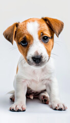 Cute Jack Russell Terrier Puppy Close-Up
