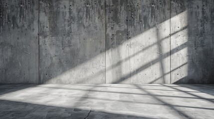 background texture photography grey concrete industrial light and shadows. wall only. no floor