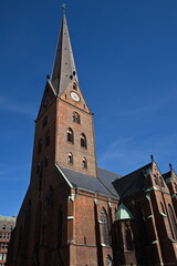 Obraz premium St. Peter's Church in Hamburg, Germany, Europe 