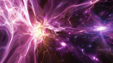 Obraz premium Computing galaxies in electric space,