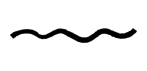 Dry brush mark, pencil squiggle and scribble. Hand drawn vector crayon various line, spiral and doodle. Black rough highlighter, chalk stroke, pencil divider. Curly line. Scratchy