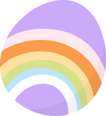 Obraz premium Cute easter egg illustration vector