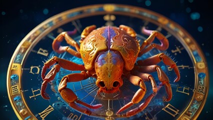 Intense cancer zodiac sign in astrology horoscope