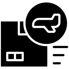 air shipping solid icon