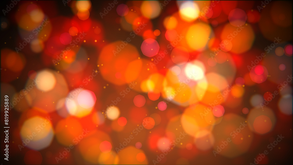 Poster abstract background with bokeh effe