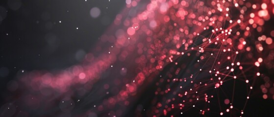 Data technology background. Abstract background. Connecting dots and lines on dark background