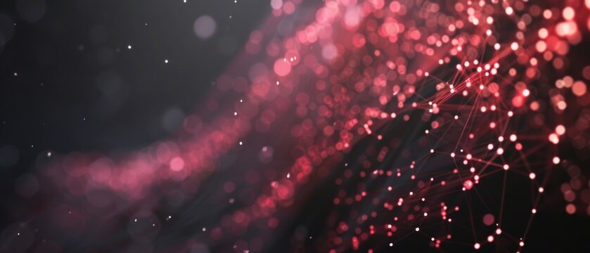 Data technology background. Abstract background. Connecting dots and lines on dark background