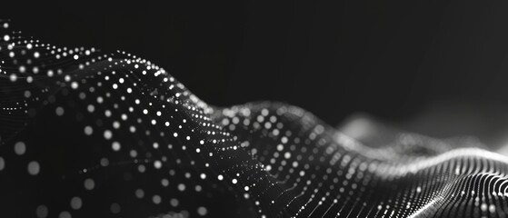 Data technology background. Abstract background. Connecting dots and lines on dark background