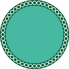 Blank circle frame illustration
