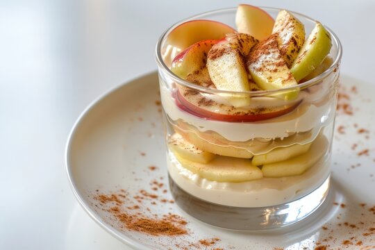 Apple A La MMM Parfait with Caramelized Cinnamon Slices
