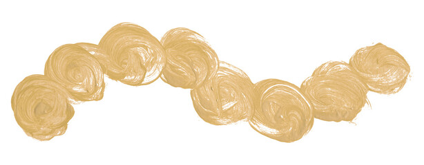 Shiny light brown brush watercolor painting isolated on transparent background. watercolor png