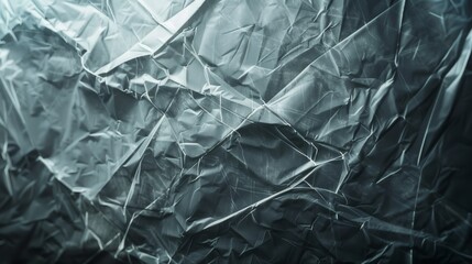 Plastic wrap texture background. Photo overlay effect. Wrinkled transparent black plastic wrap. Clean blank texture overlay effect mock-up  template.