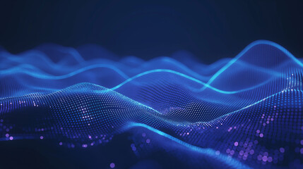 abstract blue background with waves