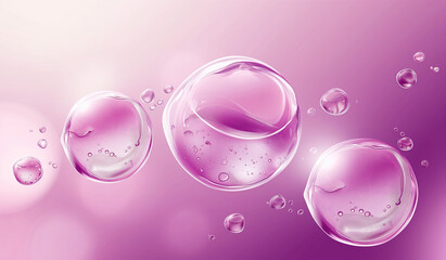 transparent gel purple bubbles, hyaluronic acid