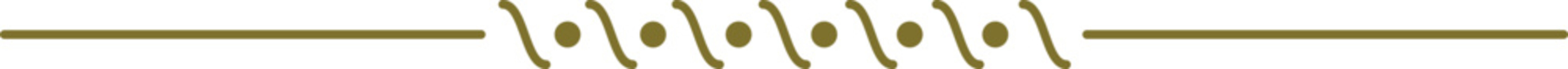 Golden art deco border element vector