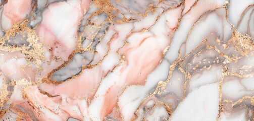 marble white pink gold seamless pattern background