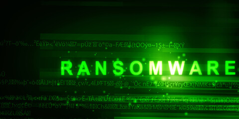 2d illustration ransomware computer virus