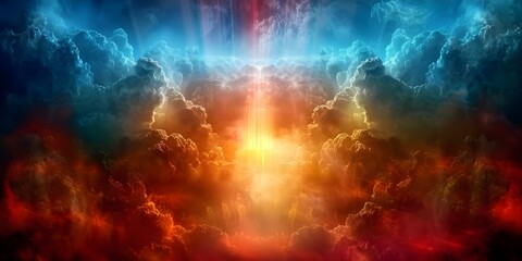 The Second Coming of Jesus Christ and Final Judgment in the New Testament. Concept Christian Beliefs, Eschatology, Second Coming of Jesus, Final Judgment, New Testament