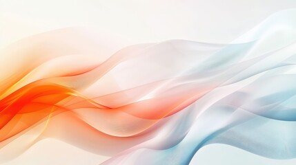 abstract wallpaper with wavy forms and minimalistic style, very clean and calm with light and pastel colors
