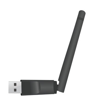 Wireless stick antenna. vector illustration