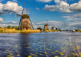 Kinderdijk windmills The Netherlands