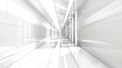 futuristic wallpaper featuring perspective and dynamic lines with fine radiance on a light background