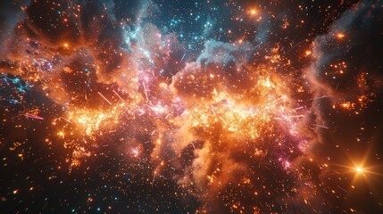 Fireworks displays which are festival events on Guy Fawkes bonfire night and New Year's Eve for people to celebrate and have fun with rocket explosions