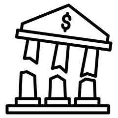 Bankruptcy  Icon Element For Design