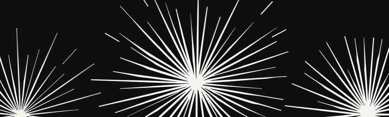Obraz premium White lines that are in the shape of fireworks