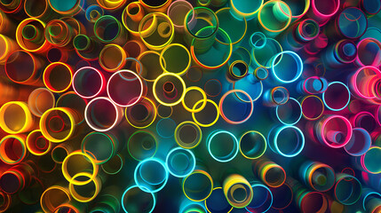 circle neon effect illustrator