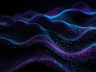 abstract fractal background Generative Ai