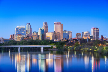 Minneapolis, Minnesota on the Mississippi River