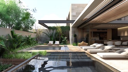 Modern Minimalist Dream: Captivating Contemporary House with Sleek Design and Abundant Natural...