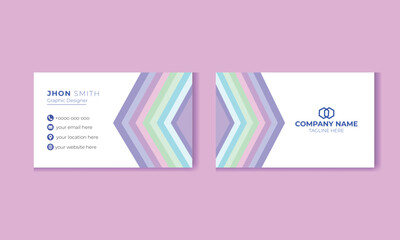 modern business card design template