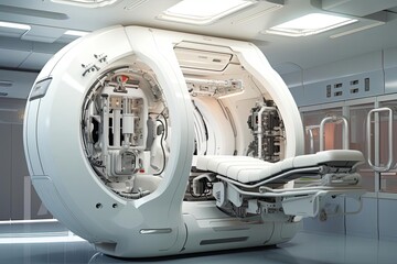 vessel repair using medical technology theme side view demonstrating innovative treatment robotic tone Monochromatic Color Scheme