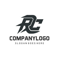letter rc company logo company