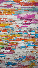 colorful brick wall 